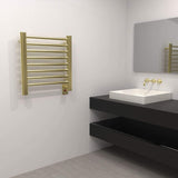 Amba Sirio S-2121 Towel Warmer and Radiator in Satin Brass Finish