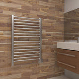 Amba Sirio S-2942 Dual-Purpose Towel Warmer and Radiator in Brushed Finish