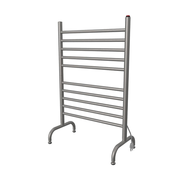 Amba Solo SAFSB-24 Freestanding Towel Warmer with 10 Bars, Brushed Finish