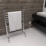 Amba Solo SAFSP-24 Freestanding Towel Warmer with 10 Bars, Polished Finish