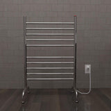 Amba Solo SAFSP-24 Freestanding Towel Warmer with 10 Bars, Polished Finish