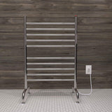 Amba Solo SAFSP-24 Freestanding Towel Warmer with 10 Bars, Polished Finish