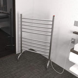 Amba Solo SAFSP-24 Freestanding Towel Warmer with 10 Bars, Polished Finish