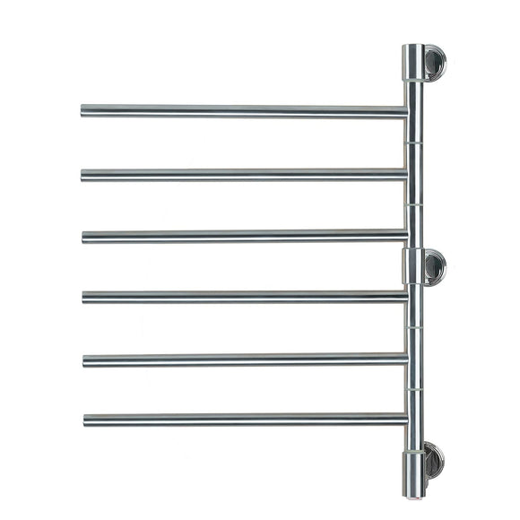 Amba Jack D006 Towel Warmer with 6 Rotating Bars, Polished Finish