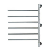 Amba Jack D006 Towel Warmer with 6 Rotating Bars, Polished Finish