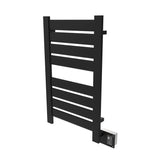 Amba Vega V-2338 Dual-Purpose Towel Warmer and Radiator with 8 Panels, Matte Black Finish