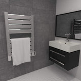 Amba Vega V-2338 Dual-Purpose Towel Warmer and Radiator with 8 Panels, Polished Finish