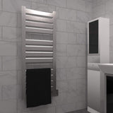 Amba Vega V-2356 Dual-Purpose Towel Warmer and Radiator with 8 Panels, Brushed Finish