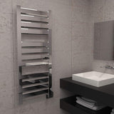 Amba Vega V-2356 Dual-Purpose Towel Warmer and Radiator with 8 Panels, Polished Finish