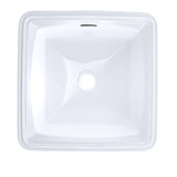 TOTO LT491G#01 Connelly Square Undermount Bathroom Sink with CeFiONtect, Cotton White