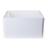 ALFI AB505-W White 26" Contemporary Smooth Apron Fireclay Farmhouse Kitchen Sink