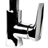 ALFI Brand ABKF3889-PC Polished Chrome Square Gooseneck Pull Down Kitchen Faucet