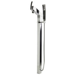 ALFI AB2728-PC Polished Chrome Floor Mounted Tub Filler + Mixer with Shower Head