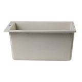 ALFI AB1720UM-B Biscuit 17" Undermount Rectangular Granite Composite Prep Sink