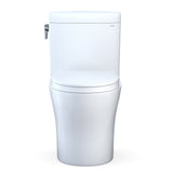 TOTO MS436124CEMFGN#01 Aquia IV Cube Two-Piece Elongated Dual Flush Universal Height Toilet - Cotton White