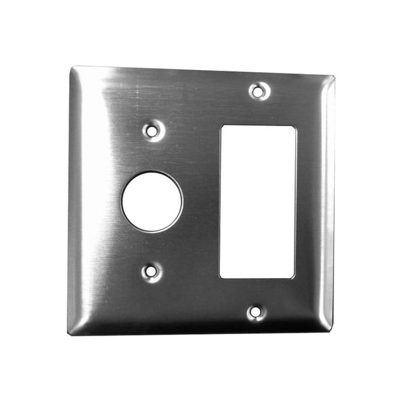 Amba AJ-DGP-P Radiant Square Double Gang Plate, Polished Finish