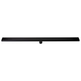 ALFI Brand ABLD47B-BM 47" Black Matte Brushed Stainless Steel Linear Shower Drain with Solid Cover