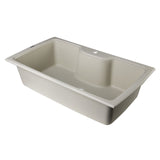 ALFI AB3520DI-B Biscuit 35" Drop-In Single Bowl Granite Composite Kitchen Sink