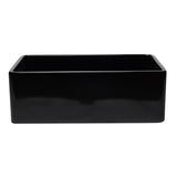 ALFI AB3020SB-BG 30 inch Black Reversible Single Fireclay Farmhouse Kitchen Sink