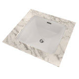 TOTO LT491G#11 Connelly Square Undermount Bathroom Sink with CEFIONTECT, Colonial White