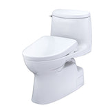 TOTO MW6144726CUFG#01 WASHLET+ Carlyle II 1G One-Piece Toilet and WASHLET+ S7 Bidet Seat, Cotton White