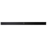 ALFI Brand ABLD47C-BM 47" Black Matte Stainless Steel Linear Shower Drain with Groove Holes