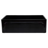 ALFI AB3320SB-BG 33 inch Black Reversible Single Fireclay Farmhouse Kitchen Sink