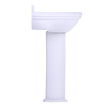 TOTO LPT754.8#01 Whitney Oval Pedestal Bathroom Sink for 8" Center Faucets, Cotton White