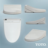 TOTO SW3084#12 Washlet C5 Bidet Toilet Seat with Premist and eWater+ Wand Cleaning, Elongated, Sedona Beige