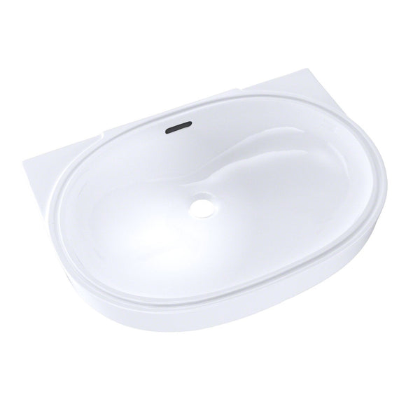 TOTO Oval 19-11/16" x 13-3/4" Undermount Bathroom Sink, Cotton White, SKU: LT546G#01