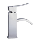 ALFI Brand AB1258-PC Polished Chrome Square Body Curved Spout Bathroom Faucet