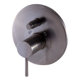 ALFI AB1701-BN Brushed Nickel Pressure Balanced Round Shower Mixer with Diverter