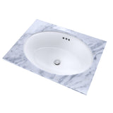 TOTO LT641#01 Dartmouth Oval Undermount Bathroom Sink, Cotton White