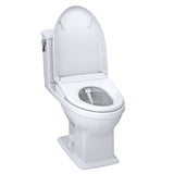 TOTO MW4944734CEMFGA#01 WASHLET+ Connelly Two-Piece Dual Flush Toilet, WASHLET S7A Bidet Seat with Auto Flush, Cotton White