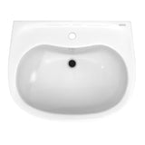 TOTO LPT242G#01 Prominence Oval Pedestal Bathroom Sink for Single Hole Faucets, Cotton White