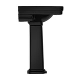 TOTO LPT530.4N#51 Promenade 27-1/2" x 22-1/4" Pedestal Bathroom Sink for 4" Center Faucets, Ebony