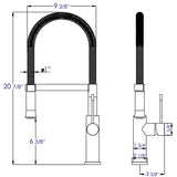 ALFI Brand AB2015 Brushed Gooseneck Single Hole Faucet