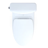 TOTO MS436124CEMFGN#01 Aquia IV Cube Two-Piece Elongated Dual Flush Universal Height Toilet - Cotton White