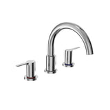 TOTO TBS01201U#CP LB Two-Handle Deck-Mount Roman Tub Filler Trim