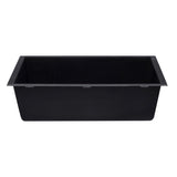 ALFI AB3322UM-BLA Black 33" Single Bowl Undermount Granite Composite Sink