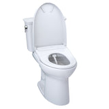 TOTO MW7864736CEFG#01 Drake Transitional WASHLET+ Two-Piece Toilet with S7A Bidet Seat, Cotton White