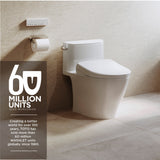 TOTO SW4736AT40#01 S7A WASHLET+ Bidet Toilet Seat with Bowl and Wand Cleaning, Auto Open and Close