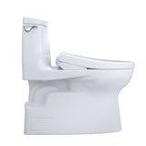 TOTO MW6144736CUFG#01 WASHLET+ Carlyle II 1G One-Piece Toilet and WASHLET+ S7A Bidet Seat, Cotton White