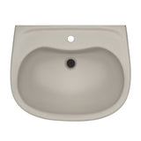 TOTO LHT242G#03 Prominence Oval Wall-Mount Bathroom Sink with Shroud for 1-Hole Faucets, Bone Finish