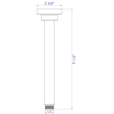 ALFI Brand AB10RC-PC Polished Chrome 10" Round Ceiling Mounted Shower Arm