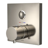 TOTO TBV02405U#PN Square Thermostatic Mixing Valve with One-Function Shower Trim, Polished Nickel