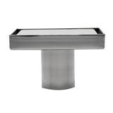 ALFI ABSD55B-PSS 5" x 5" Square Polished Stainless Steel Shower Drain with Cover