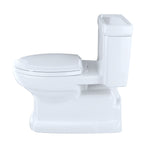 TOTO MS974224CEFG#01 Eco Guinevere Elongated Universal Height Skirted Toilet with SoftClose Seat, Cotton White