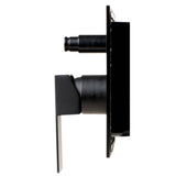 ALFI Brand AB5601-BM Black Matte Shower Valve with Square Lever Handle and Diverter