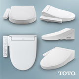 TOTO SW3073#01 WASHLET C2 Electronic Bidet Toilet Seat with PreMist and eWater+ Wand Cleaning, Round